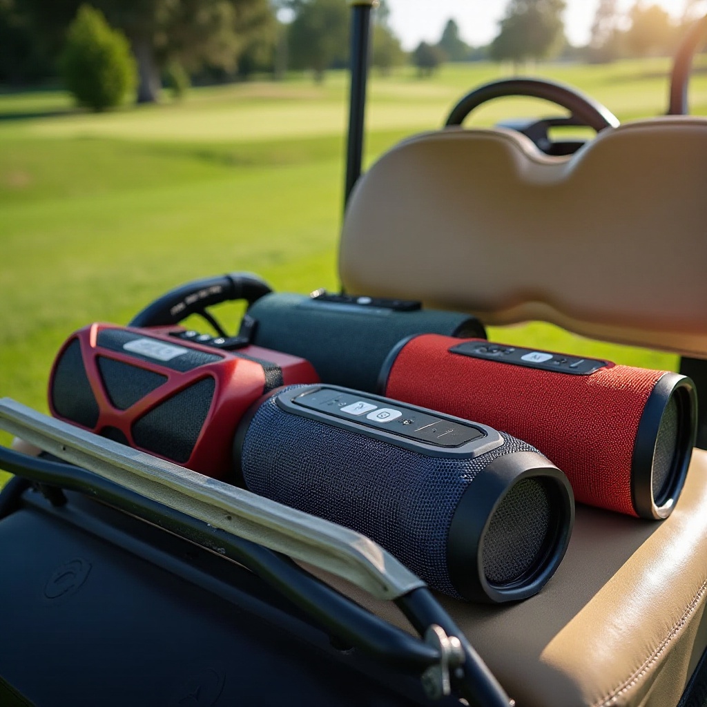 Scelte migliori di altoparlanti Bluetooth per golf cart.